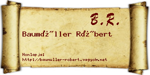 Baumüller Róbert névjegykártya